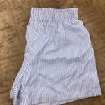 Umgee Blue And White Striped Shorts Photo 2
