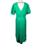 FatFace  Green Vivvie Linen Midi Dress Womens 14R Pockets‎ Bright Clean Girl Photo 1