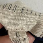 Anthropologie Moon River • Navy Blue Floral Blouse Cold Shoulder Swiss Dot  Photo 7