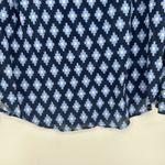 Carve Designs  Organic Cotton Button Up Shirt Blue Boho Roll Tab Sleeves Size M Photo 7