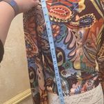 ZARA  Multicoloured Scarf Print Crossover Satin V-Neckline Blouse Top Paisley M Photo 10