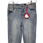 Dollhouse Women's Jeans High Rise Flare Distressed Light Wash Denim Sz. 30 NWT Photo 3