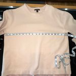 J.Crew pink sequin holiday sparkle hem crew neck sweatshirt size S Photo 4