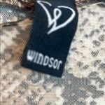 Windsor  Black and Gray Snake Print Tie-Front Blouse Photo 1