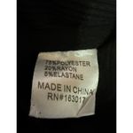 Princess Polly  Women's Black Ribbed Knit Square Neck Long Sleeve Crop Top Size 8 Photo 3