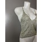 Love Republic Tank Top Womens M/L Green Knit V Neck Cami Stretch Made USA Size L Photo 1