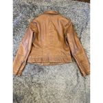 Universal Threads Universal Thread Brown Faux‎ Leather Jacket Women’s Size Medium Photo 4