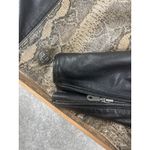 Harley Davidson Limited Edition Leather Moto Jacket Black & Python Snakeskin SW Photo 3