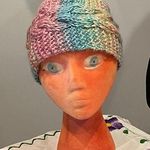 Multicolor Knit Scarf and Headband Set Pink Photo 0