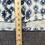 Sundance Women's M Blue White Geometric Tank Top Boho Embroidered Cotton Photo 4