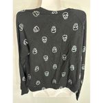 FOR THE REPUBLIC  Women's‎ Skull Print Long Sleeve Sweatshirt Estimated MEDIUM Photo 2
