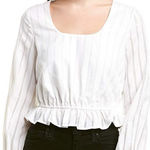 The Fifth Label The , xs ladies white top stripes fully lined in the front romantic Photo 0