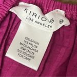 Kirious Los Angeles Cinched Textured Pink Crop Top Beach Coastal Preppy Boho M Size M Photo 7