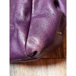 Coach Madison Phoebe 26224 Plum Soft Leather Shoulder Hobo Purse Bag Large Gold Photo 4