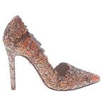 Alice + Olivia Dina Rose Cutout Overlay Dress Pumps - Coral 7.5 Photo 0