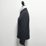 Escada Gray Wool Blend Gold Tone Zipper V Neck Mandarin Collar Blazer Jacket 34 Size undefined Photo 4