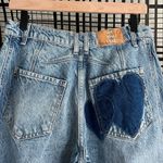 Free People We The Free Mid-Rise Good Luck Heart Jeans Photo 7