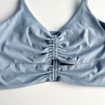 Athleta [] Cottage Blue Cinch Longline Bra Yoga Barre Powervita Workout Size 1X Photo 3