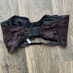 Free People Intimately  Pink and Black Lace Strapless Bra 34D Photo 2