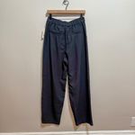 A New Day crepe pleated high rise trousers work pants size 6 NWT black straight Photo 7
