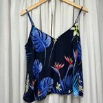 CARAMELA Camisole Tropical Print Navy MultiColored Top Size Chart s/m Photo 8