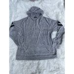 Ambiance Top Womens Gray Black Hoodie Drawstring Lightweight 2X Photo 1
