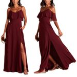 Birdy Grey  Bridesmaid Dress Jane Convertible Cabernet Burgundy S Prom Fairy Photo 2
