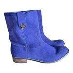 Very Volatile  Blue Suede Boots Size 7.5 Photo 4