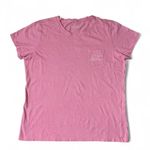 Vineyard Vines  Womens Pink Short Sleeve T-Shirt Whale Logo‎ Pocket Tee Photo 0