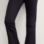 ANTHROPOLOGIE AMO Denim Bella High Rise Flare Jeans Black Oak Distressed Wash Size 26 Photo 0