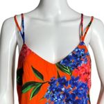 Show Me Your Mumu Dress Women XS Orange Blue Floral Criss Cross Applesauce Photo 3