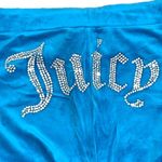 Juicy Couture NWT OG Big Bling Classic Joggers in Turquoise Flash Size Large Photo 5