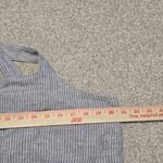 Everlane  Women's Linen Jumpsuit Sz 14 Gray White Stripe Tie Waist Sleeveless NWT Photo 9