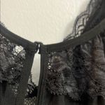 Women's Lingerie black Babydoll Lace Split Cup Size XL Photo 7