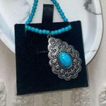 Shyanne Turquoise Beaded Teardrop Necklace Photo 0