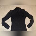 Forever 21  XXI Studded Sweater Mock Neck Bodycon Dress Black Size Med Open Back Photo 3