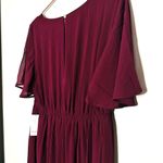Show Me Your Mumu NWT  Emily Empire Merlot Chiffon Maxi Dress Large Photo 8