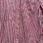Banana Republic  Pink Striped Button Up Shirt Classic Linen Size Small Photo 3