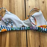 No Boundaries  Striped Citrus Floral Bikini Top Size XL (15–17) Photo 3