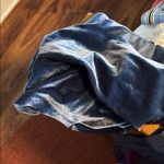 Revelry Blue Maxi Velvet Dress with Neck Scarf Size undefined Photo 4