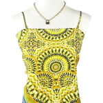 Rose + Olive  Bandana Crop Y2K Style Top‎ Medium NEW Photo 0