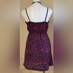 Ali & Kris Pink and Black Patterned intimate Dress Sz M. Adjustable Straps. Photo 6