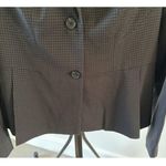 Laundry by Shelli Segal  Gray Black Houndstooth Jacket Blazer Size 8 Photo 3