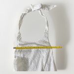 WAYF  ANTHROPOLOGIE White Halter Eyelet backless Pockets Mini Dress S‎ New $128 Photo 4