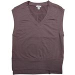 Athleta  Retroterry V-Neck Sweatshirt Tee Mauve Sleeveless Womens XS Photo 0
