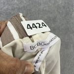 BCBGMAXAZRIA BCBG Women's Shorts Striped Brown Size Medium Lined Drawstring Photo 3