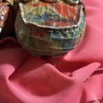 Anne Klein 7 Iflex loafers gold chain floral faux alligator shoes slip on unique Photo 4