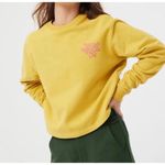 Outdoor Voices  You Can’t Spell Love Without OV Cropped Yellow Pink Sweatshirt M Photo 3