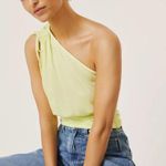 Anthropologie Neon One Shoulder Crop Top Photo 2
