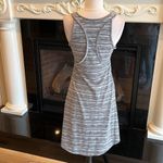 Converse Knit Dress Gray White Stripe Women Small High Low Summer  One Star Comfy Photo 3